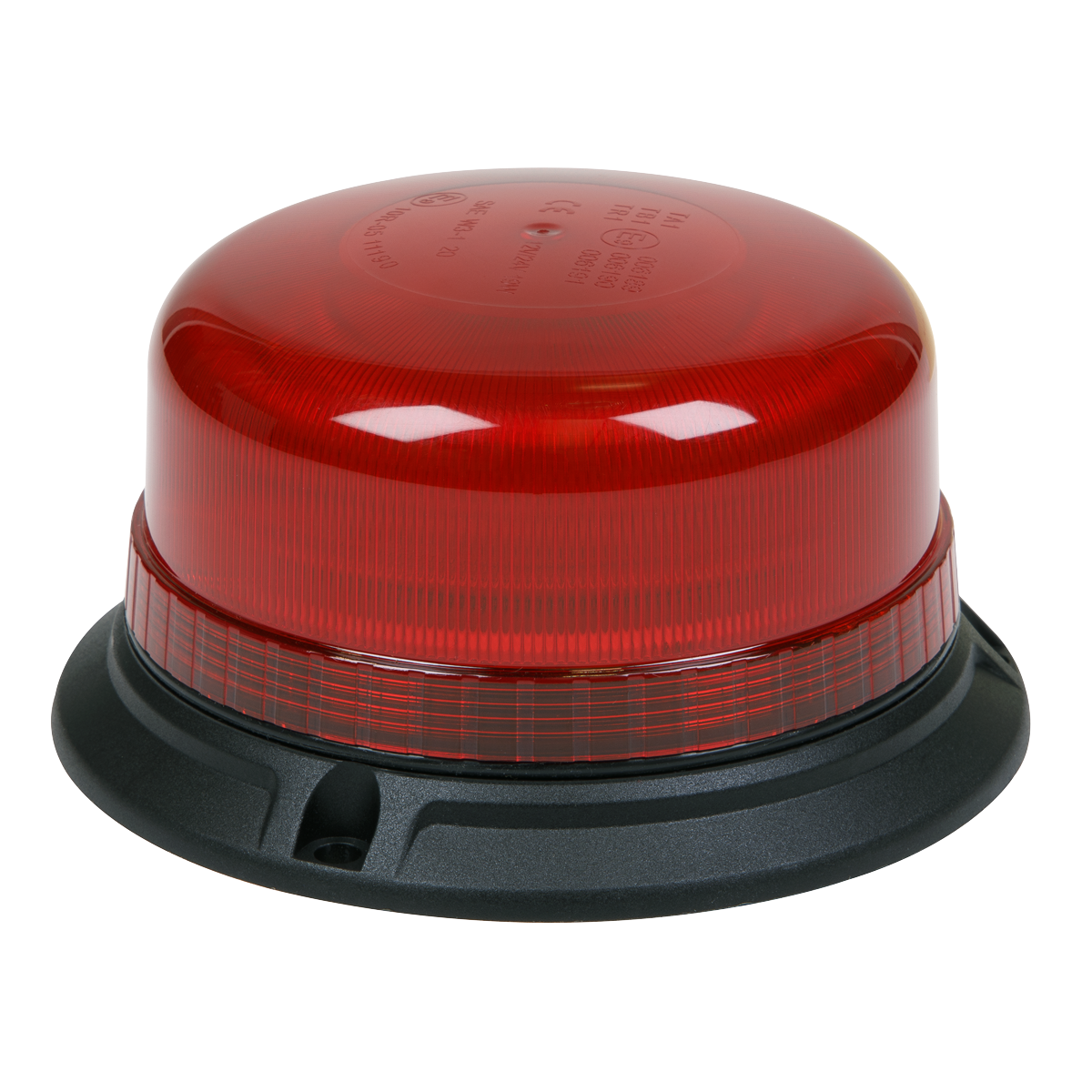 Sealey WB952LEDR Warning Beacon with Bolt Fixing 3 x 6.5mm 36W SMD LED 12/24V - Red