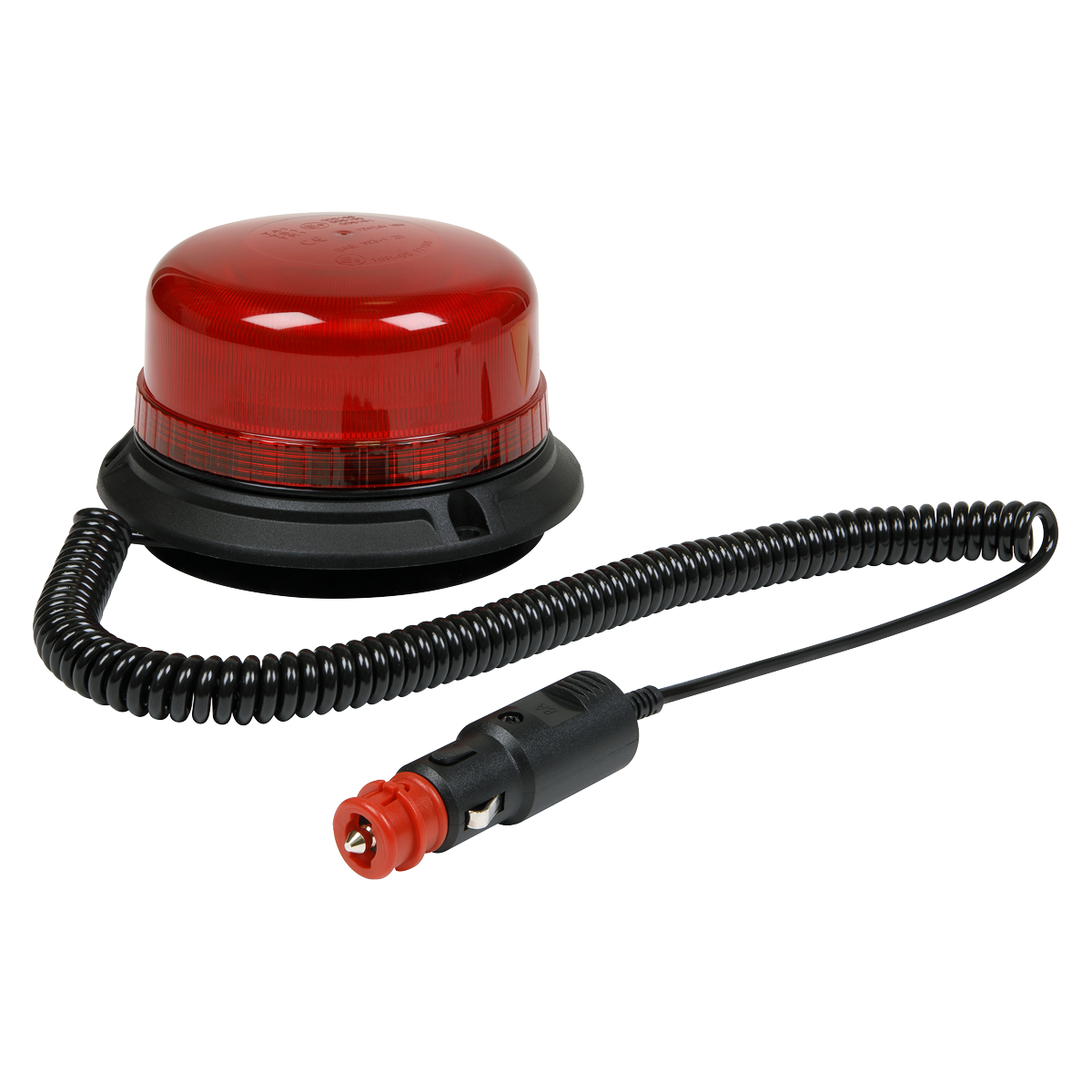 Sealey WB954LEDR Warning Beacon with Magnetic Fixing SMD LED 12/24V - Red