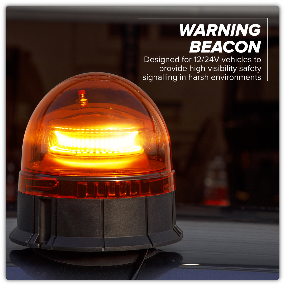 Sealey WB954LED Warning Beacon with Magnetic Base 20W SMD LED 12/24V