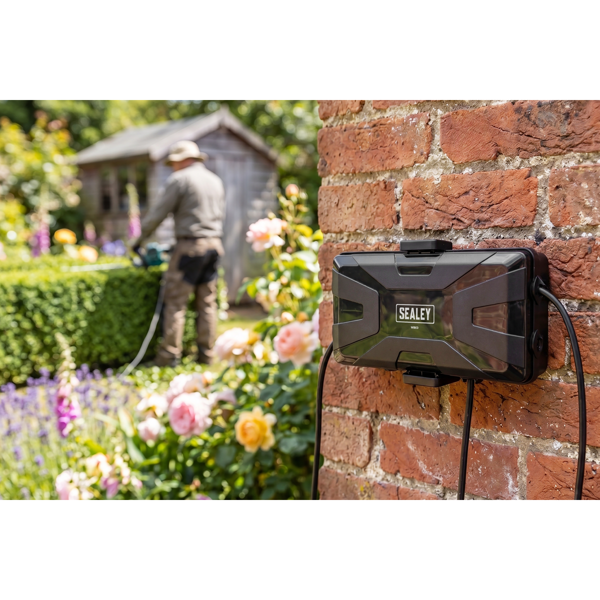 Sealey WBE3 Weatherproof Electrical Protection Box - Medium