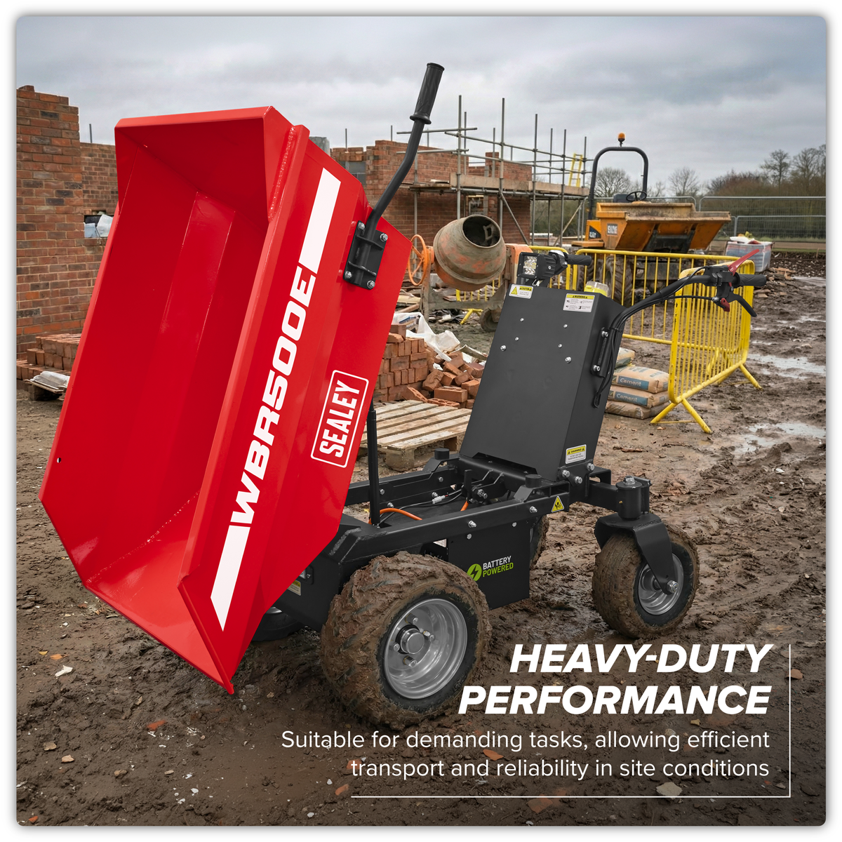 Sealey WBR500E Electric Mini Dumper 500kg Capacity