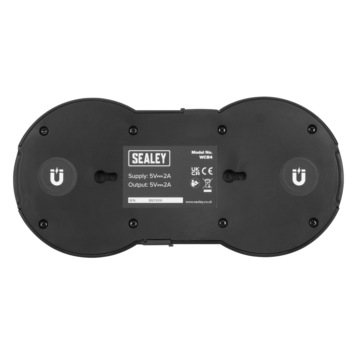 Sealey WCB4 Wireless Charging Base Double 5V⎓2A