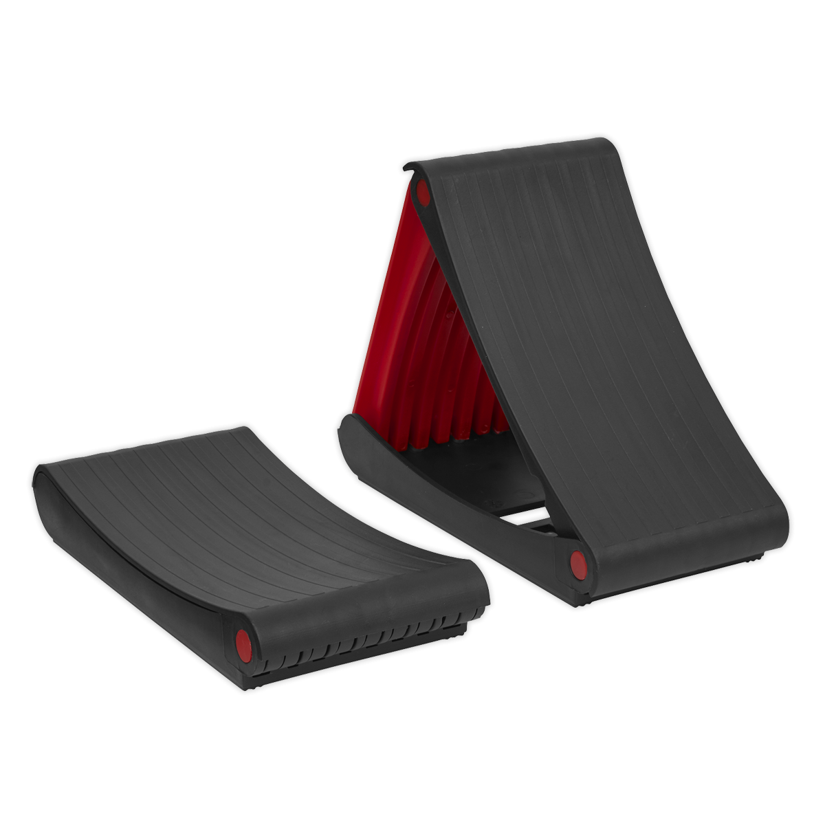 Sealey WCF01 Folding Wheel Chocks - Pair