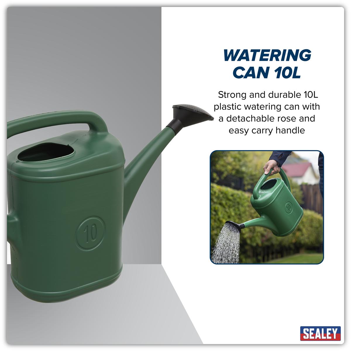 Sealey WCP10 Plastic Watering Can 10L