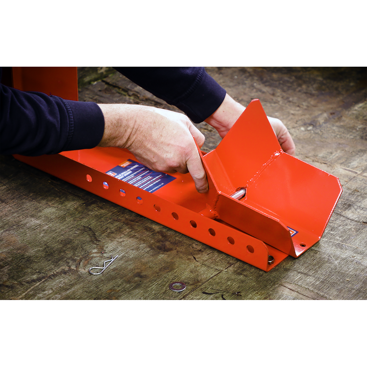 Sealey WCR02 Bolt Down Motorcycle Roll-in Wheel Clamp