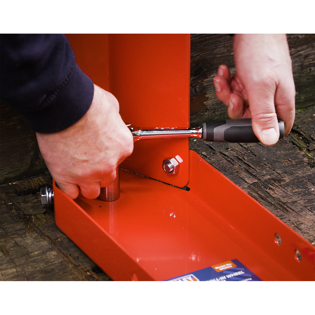 Sealey WCR02 Bolt Down Motorcycle Roll-in Wheel Clamp