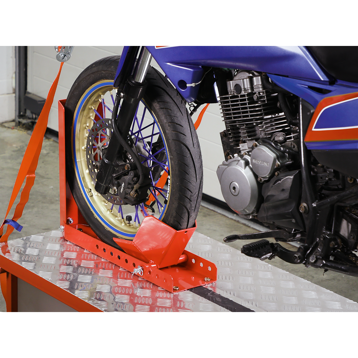 Sealey WCR02 Bolt Down Motorcycle Roll-in Wheel Clamp