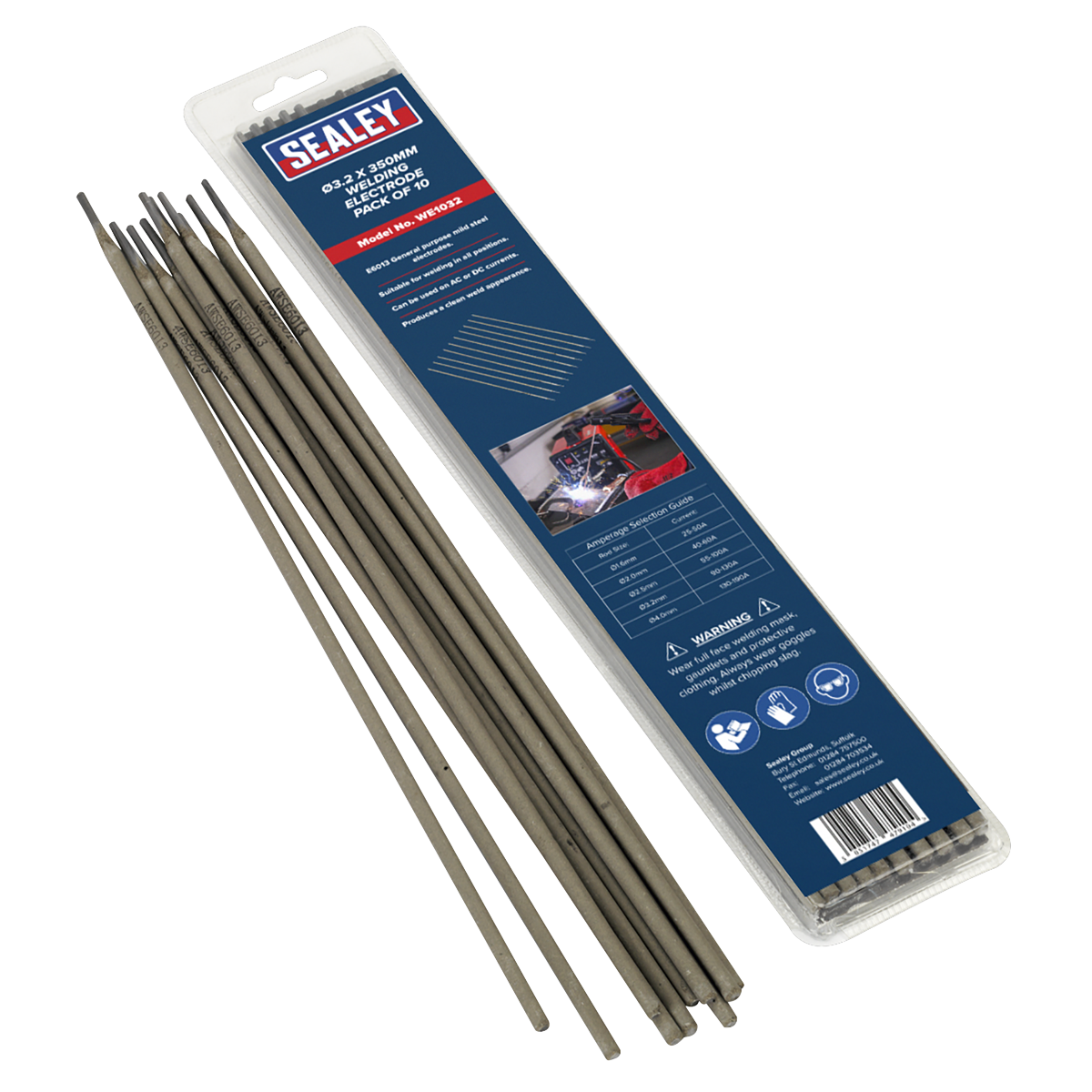 Sealey WE1032 Welding Electrode 3.2 x 350mm - Pack of 10