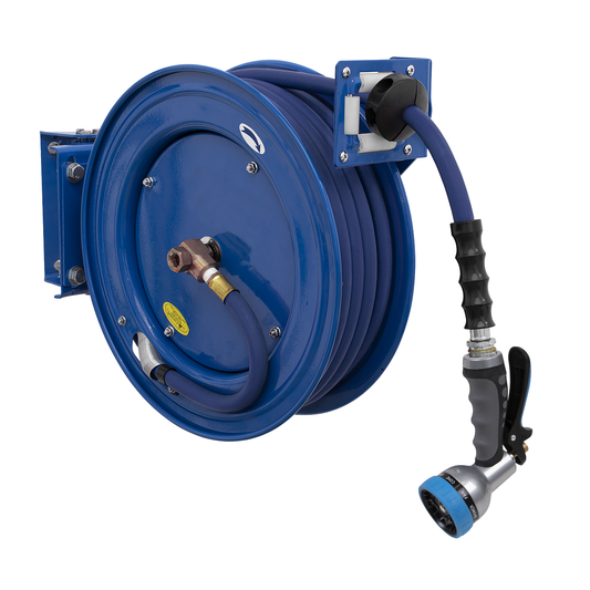Sealey WHR1512 Heavy-Duty Retractable Water Hose Reel 15m 13mm ID Rubber Hose