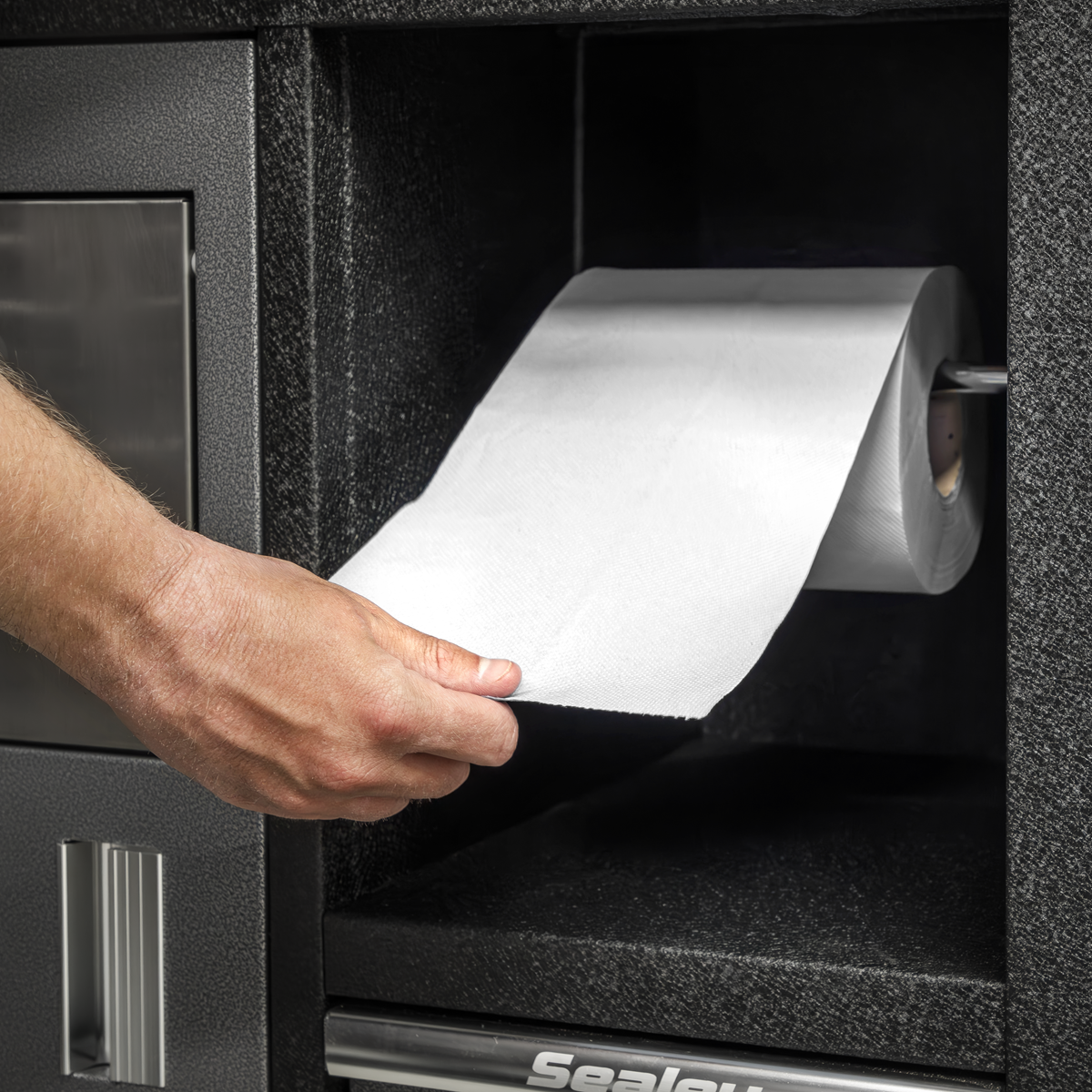 Sealey WHT60 2-Ply Embossed White Paper Roll 60m - Pack of 6