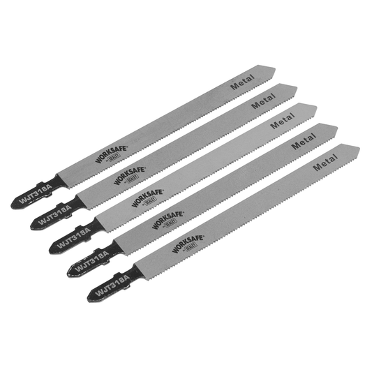 Sealey WJT318A Jigsaw Blade for Metal 105mm 21tpi - Pack of 5