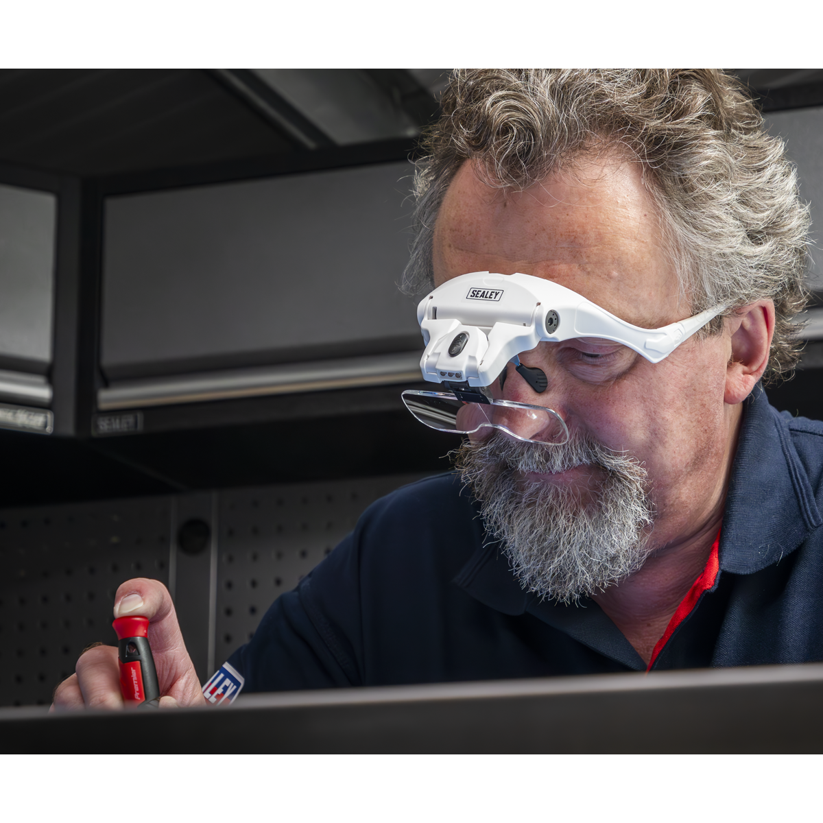 Sealey WL101D LED Magnifier Spectacles with Headband