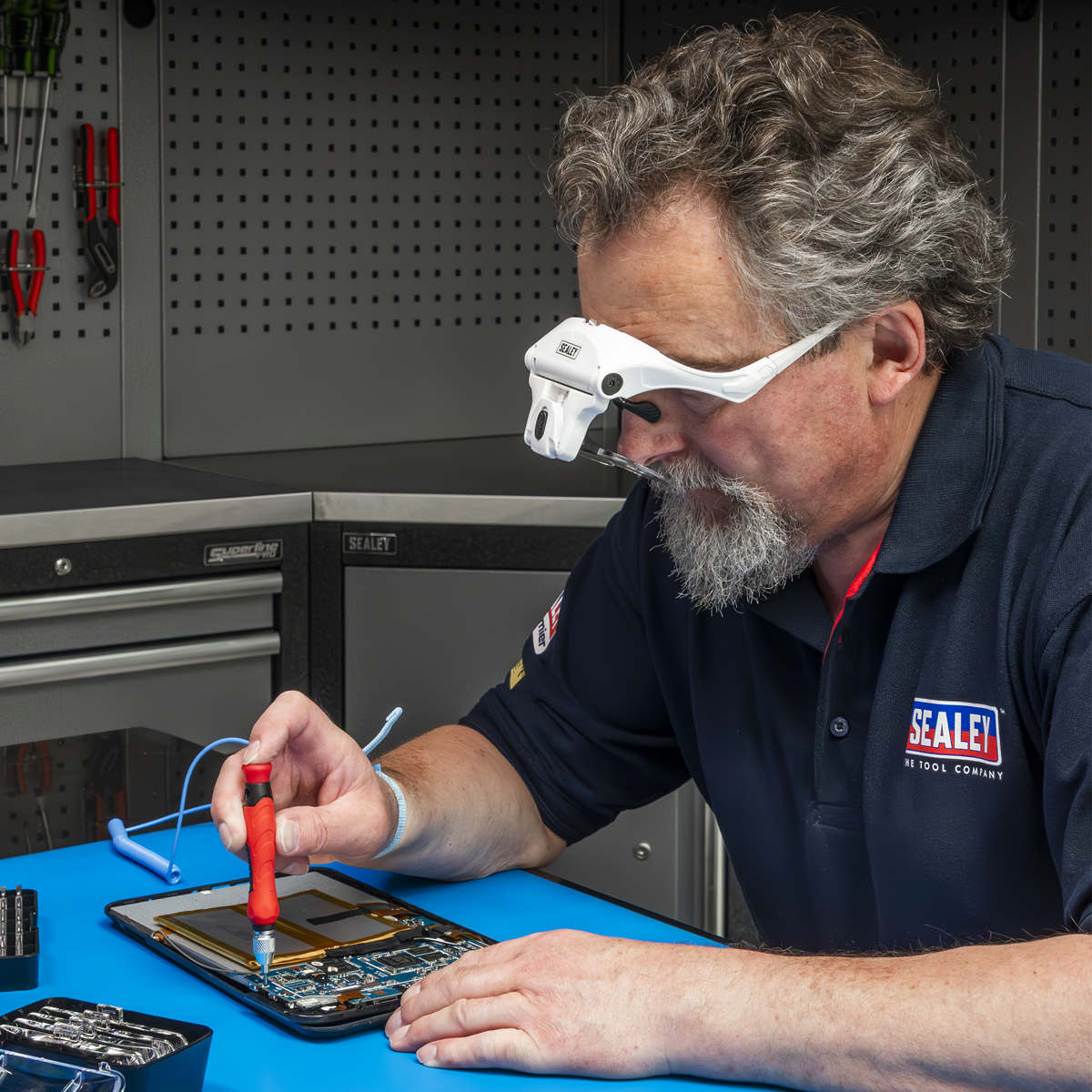 Sealey WL101D LED Magnifier Spectacles with Headband