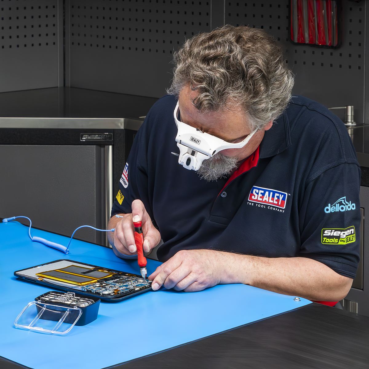 Sealey WL101D LED Magnifier Spectacles with Headband