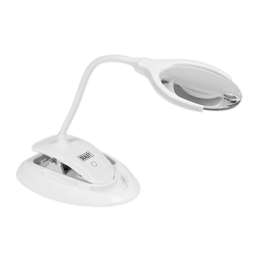 Sealey WL63/8D Rechargeable Dimmable Dual Mounting Magnifying Worklight 6 SMD LED