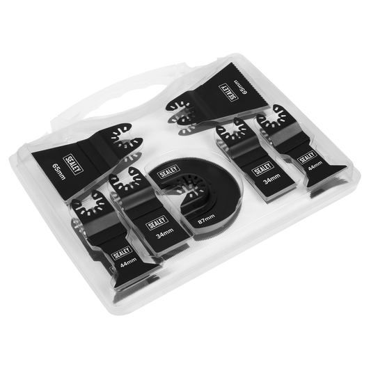 Sealey WMTSET Worksafe® Multi-Tool Metal & Wood Blade Set 7pc