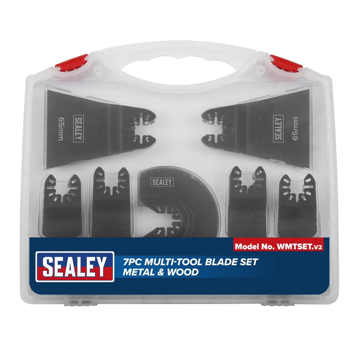 Sealey WMTSET Worksafe® Multi-Tool Metal & Wood Blade Set 7pc