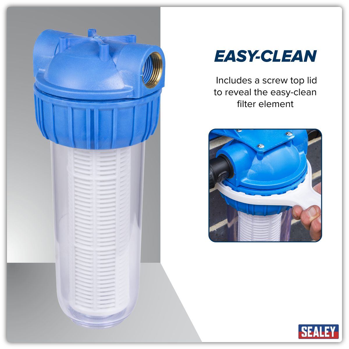 Sealey WPF2 Inlet Filter for Surface Mounting Pumps 2L
