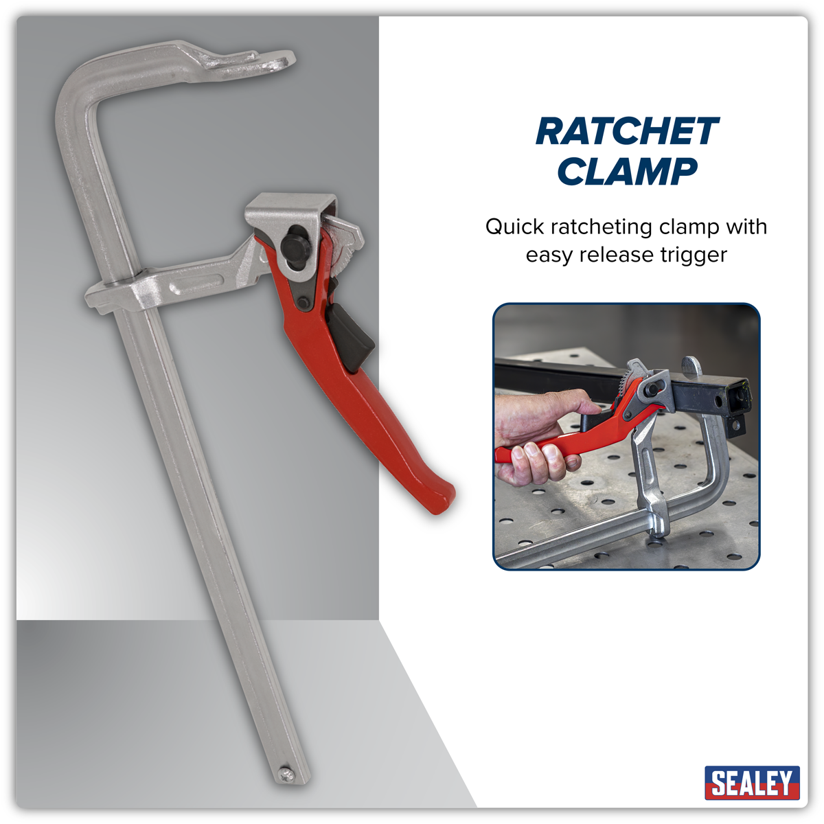 Sealey WRC400 Welding Ratchet Clamp 400 x 120mm