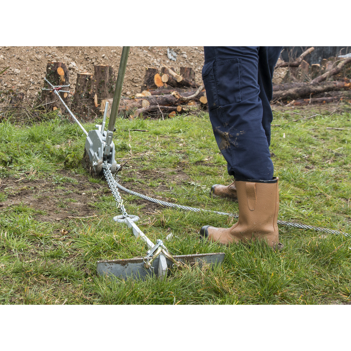 Sealey WRP3200 Wire Rope Puller 3200kg Max Line Force