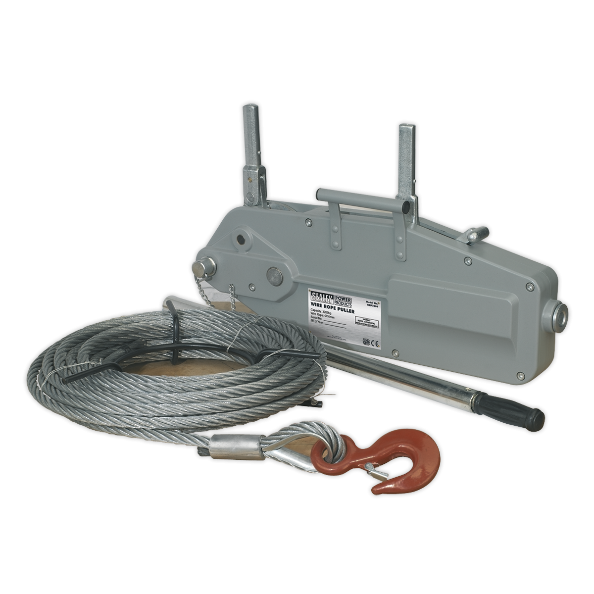 Sealey WRP3200 Wire Rope Puller 3200kg Max Line Force