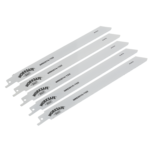 Sealey WRS3014/150 Reciprocating Saw Blade for Metal 150mm 18tpi - Pack of 5