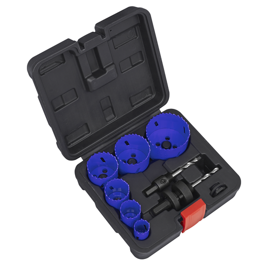 Sealey WSEHSK Electrician's Hole Saw Kit 9pc