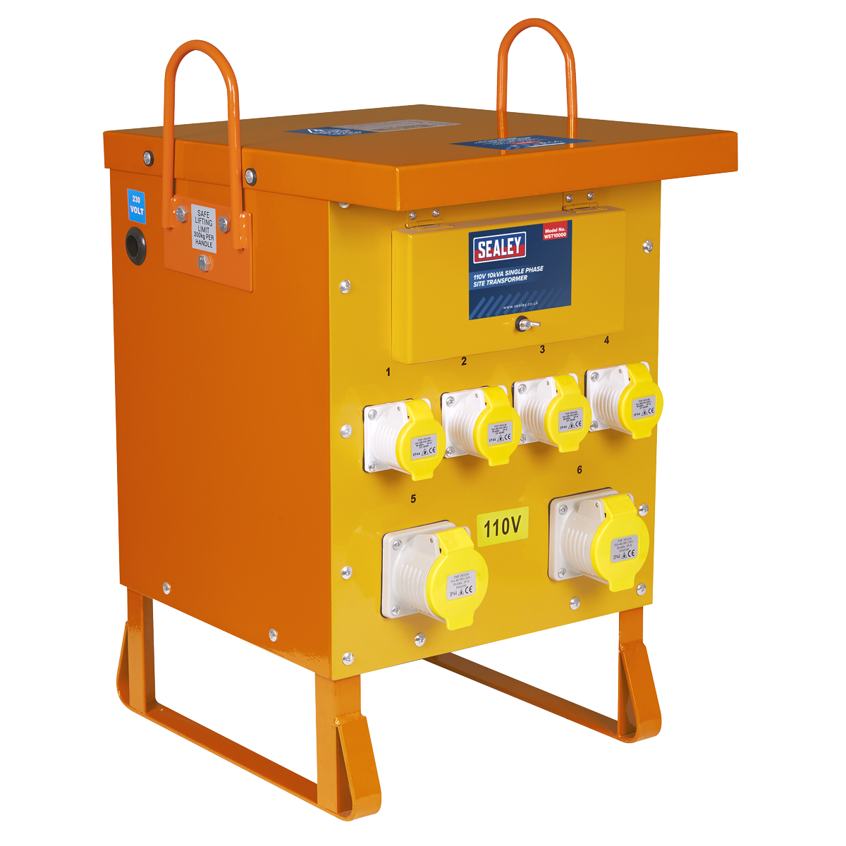 Sealey WST10000 Single Phase Site Transformer 10kVA 110V