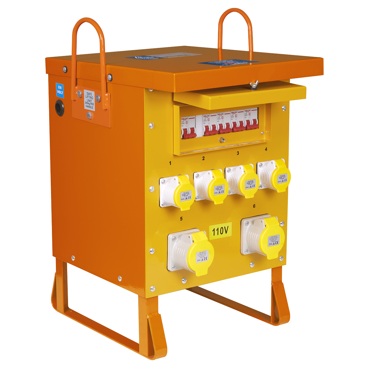 Sealey WST10000 Single Phase Site Transformer 10kVA 110V