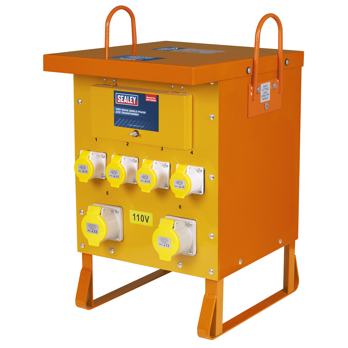 Sealey WST10000 Single Phase Site Transformer 10kVA 110V
