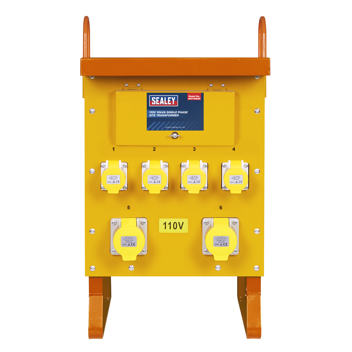 Sealey WST10000 Single Phase Site Transformer 10kVA 110V