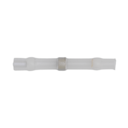 Sealey WTSSB25 Heat Shrink Butt Connector Solder Terminal 24-22 AWG, White - Pack of 25