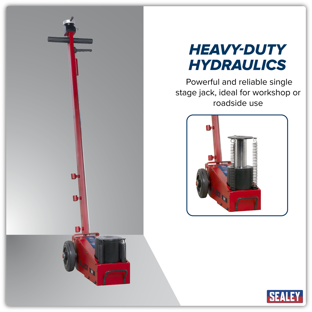 Sealey YAJ201 Air Operated Single Stage Jack 20 Tonne