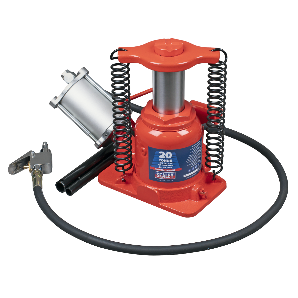 Sealey YAJ20SLE Low Profile Air Operated Hydraulic Bottle Jack 20 Tonne