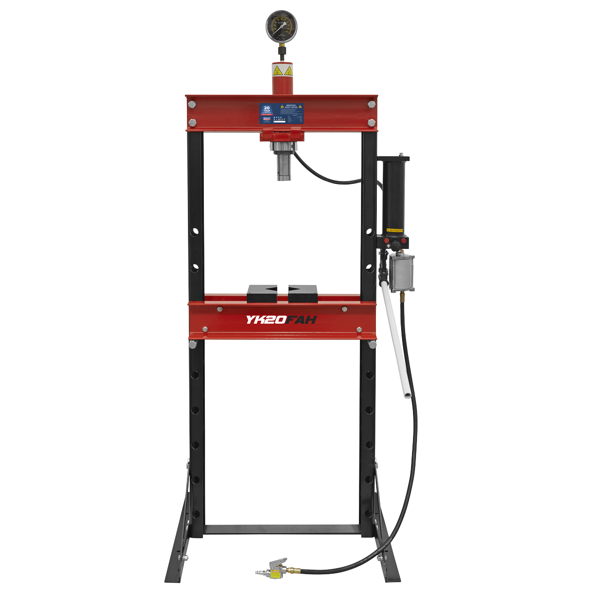 Sealey YK20FAH Air/Hydraulic Floor Type Press 20 Tonne