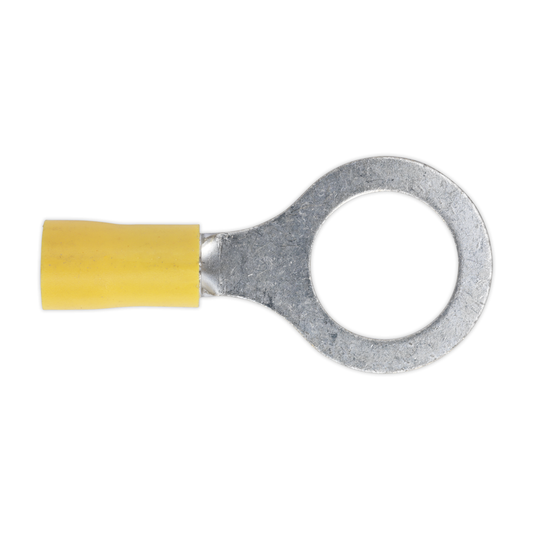 Sealey YT17 Easy-Entry Ring Terminal 13mm (1/2"), Yellow - Pack of 100