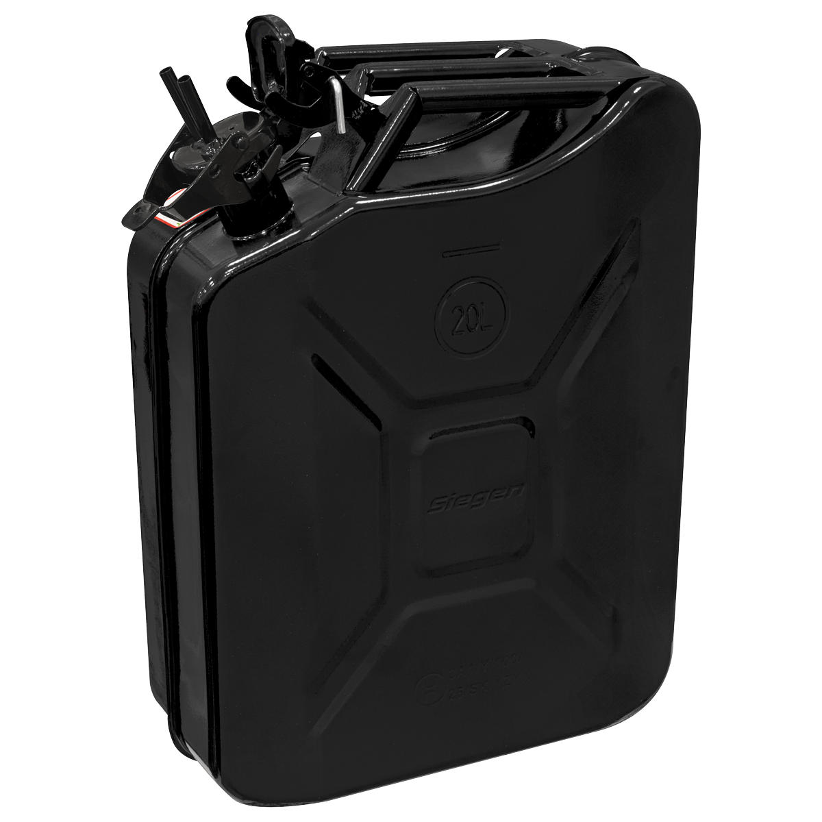 Siegen JCY20B Jerry Can 20L - Black