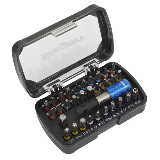 Siegen S01035 Siegen Colour-Coded Power Tool Bit Set 32pc