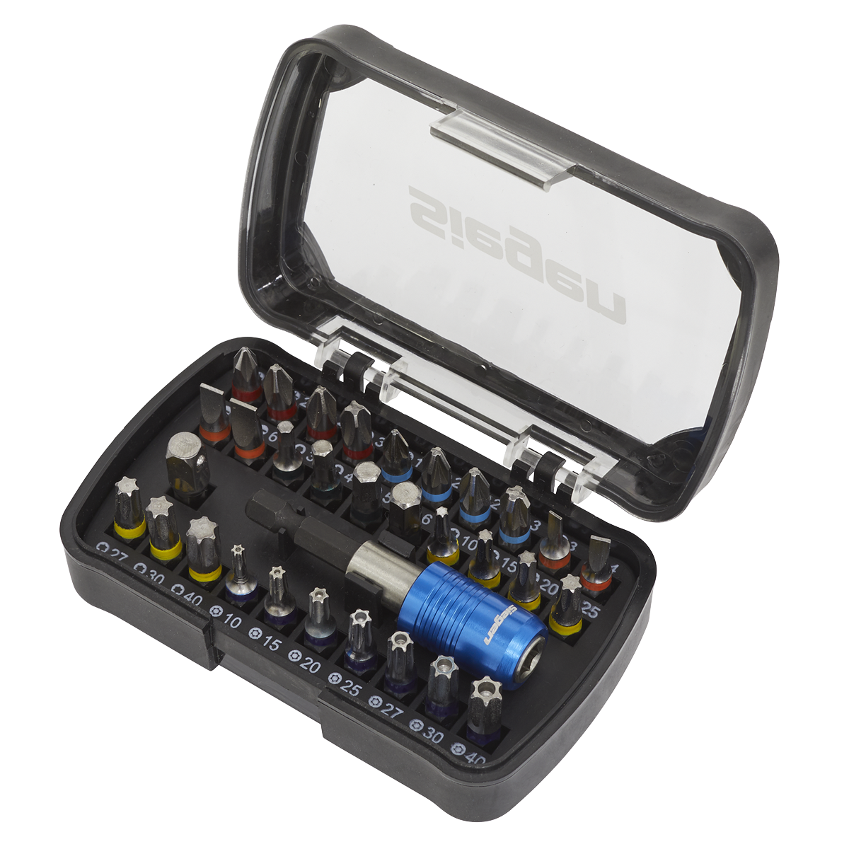 Siegen S01035 Siegen Colour-Coded Power Tool Bit Set 32pc