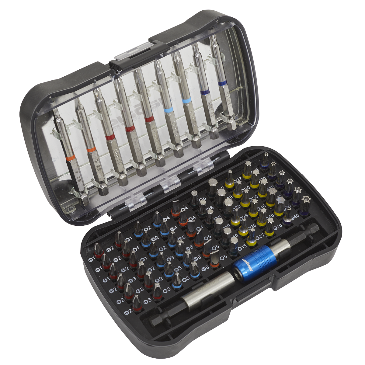 Siegen S01038 Siegen Colour-Coded Power Tool Bit Set 71pc