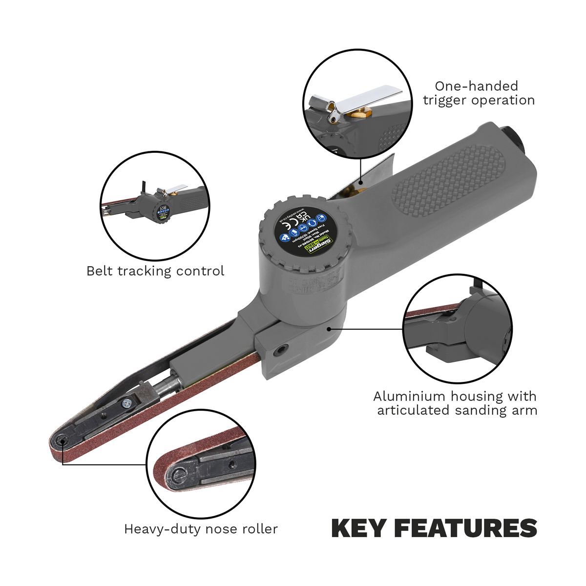 Siegen S01046 Siegen Air Belt Sander 10 x 330mm