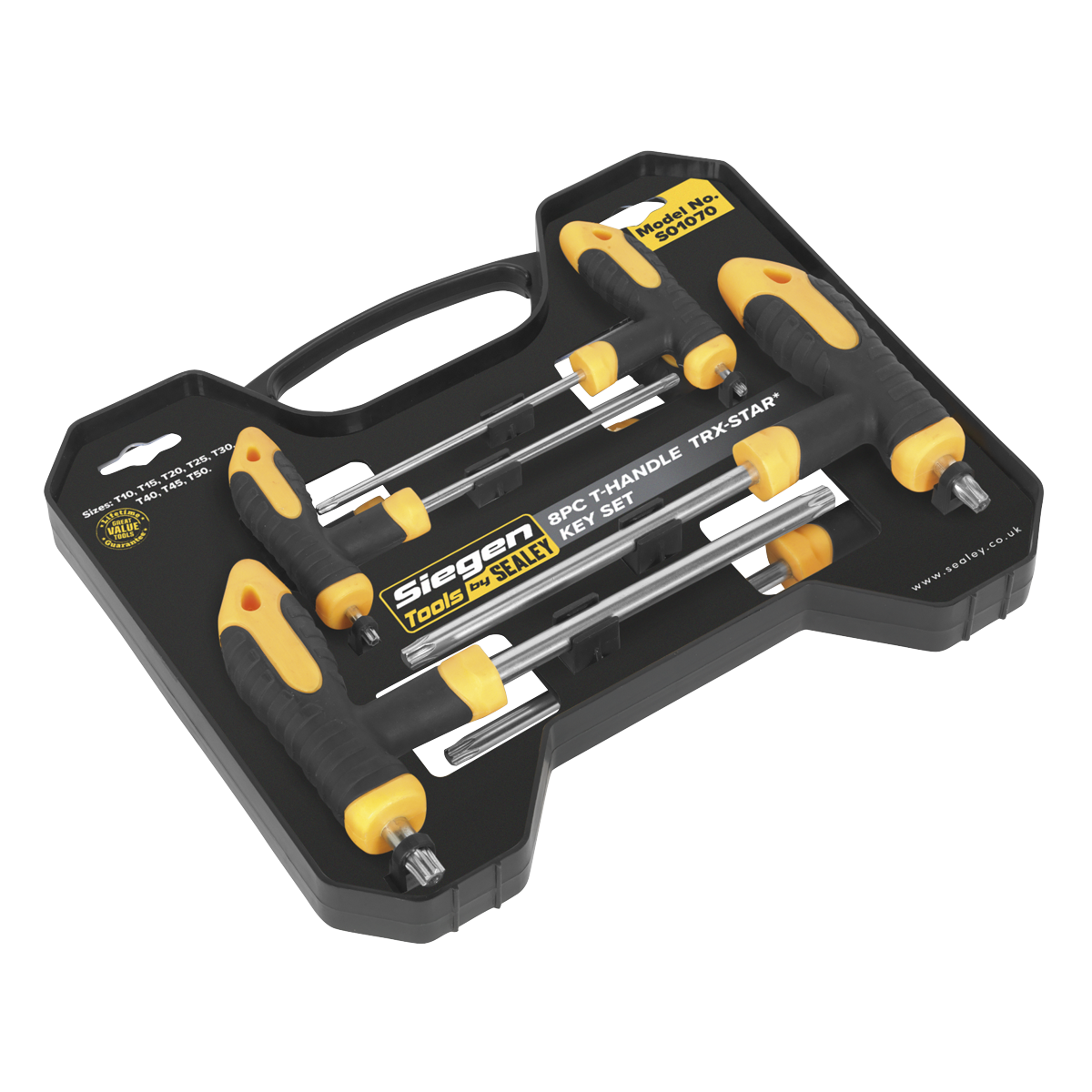 Siegen S01070 Siegen T-Handle TRX-Star* Key Set 8pc