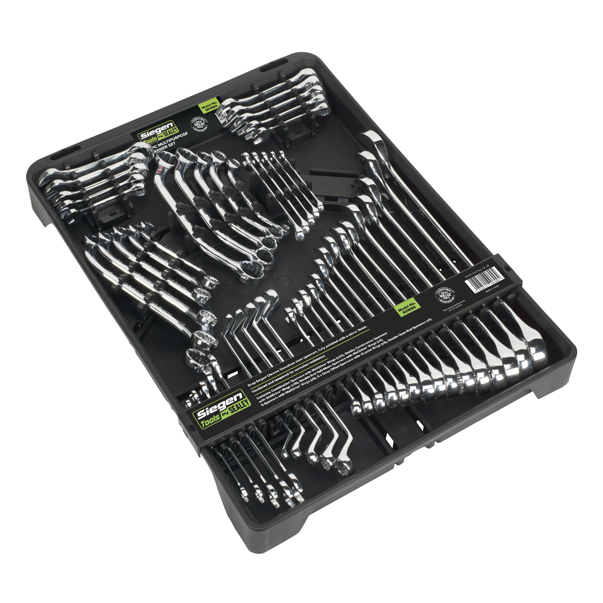 Siegen S01084 Siegen Multipurpose Spanner Set 50pc
