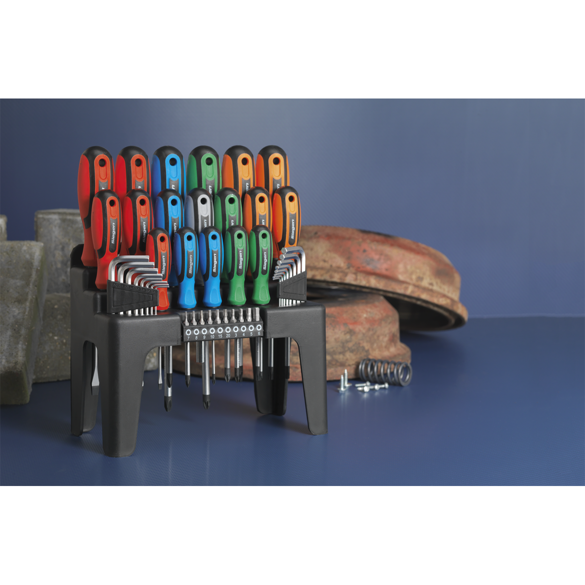 Siegen S01090 Siegen Screwdriver, Hex Key & Bit Set 44pc