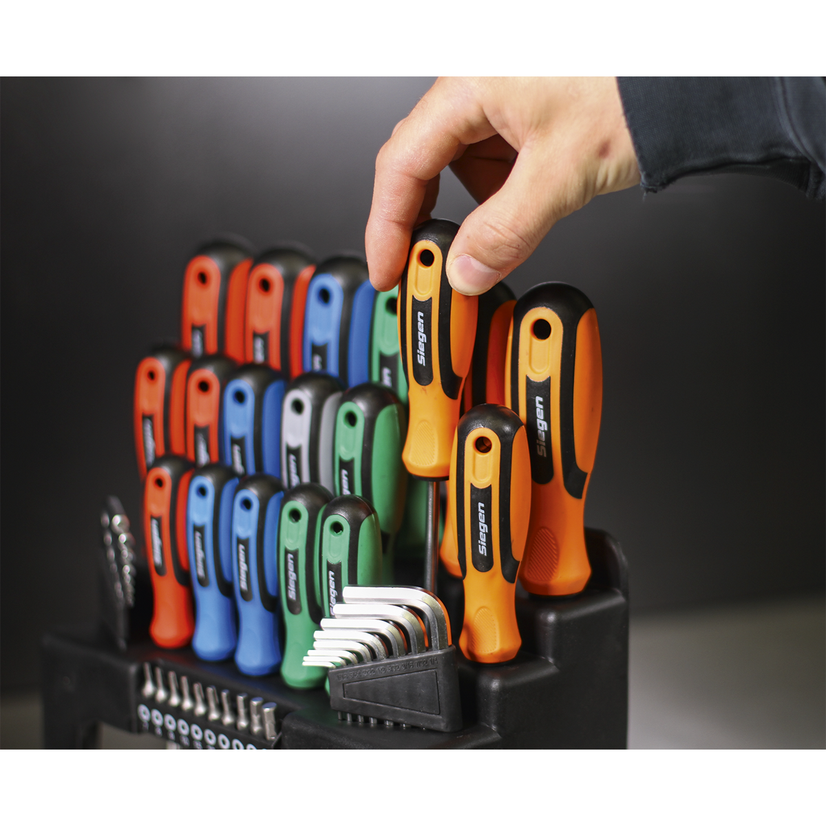 Siegen S01090 Siegen Screwdriver, Hex Key & Bit Set 44pc