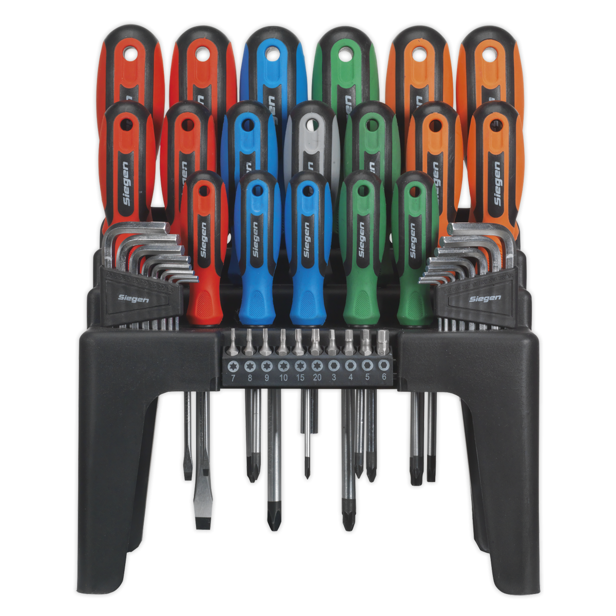 Siegen S01090 Siegen Screwdriver, Hex Key & Bit Set 44pc