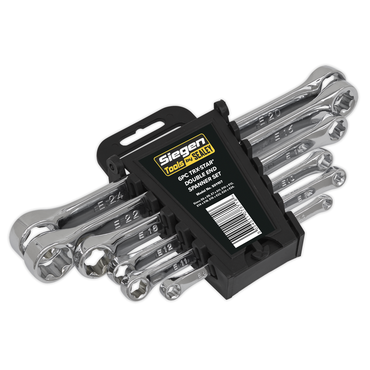 Siegen S01107 Siegen TRX-Star* Double End Spanner Set 6pc