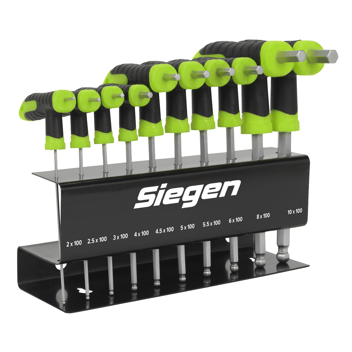 Siegen S01150 Siegen T-Handle Ball-End Hex Key Set 10pc