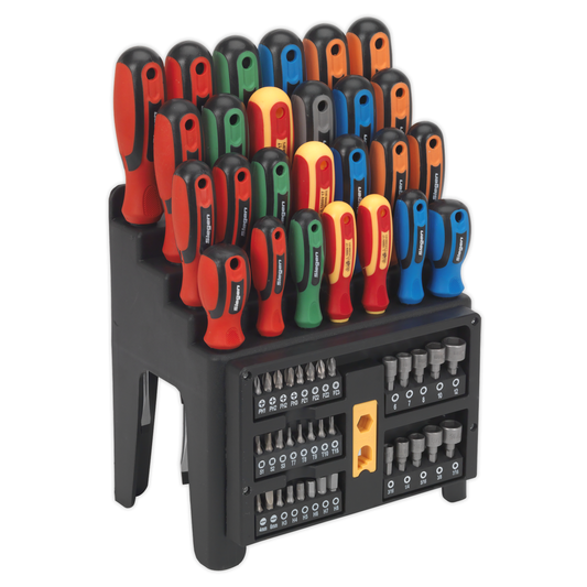Siegen S01152 Siegen Screwdriver, Bit & Nut Driver Set 61pc
