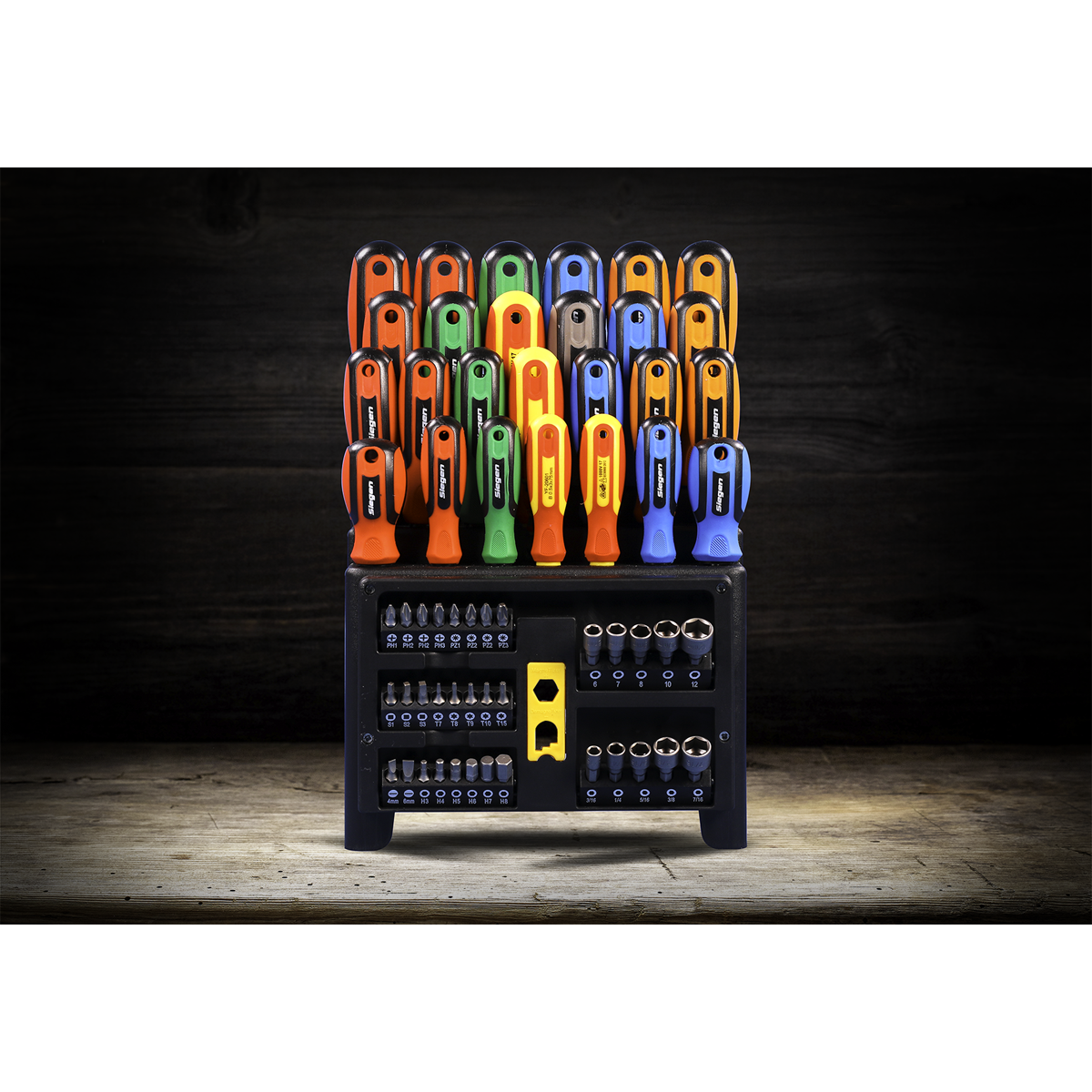 Siegen S01152 Siegen Screwdriver, Bit & Nut Driver Set 61pc